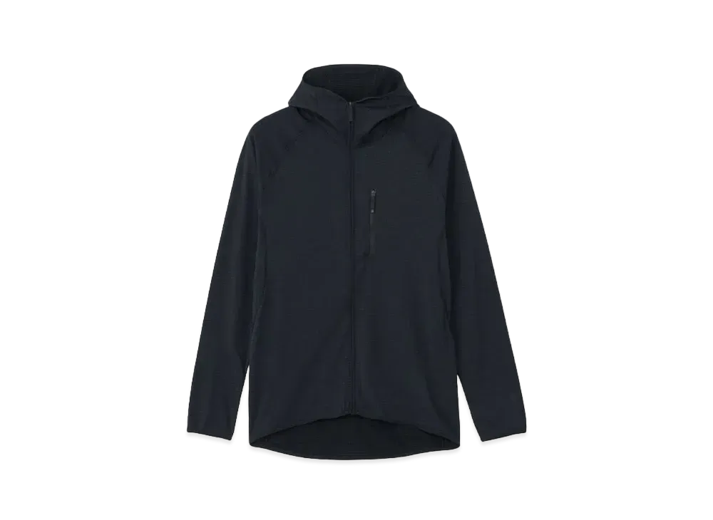 Goldwin Stretch Grid Zip Hoodie (Unisex) "Black"
