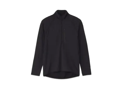 Goldwin Stretch Grid Half Zip Pullover (Unisex) "Black"