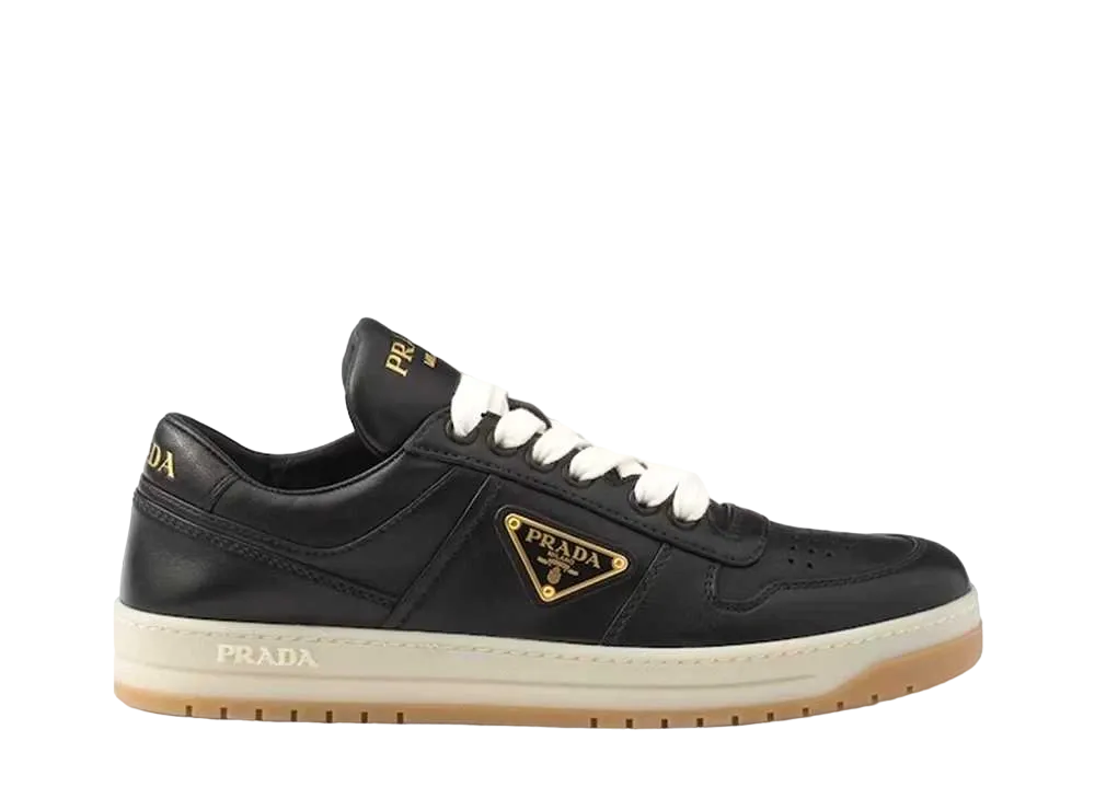 PRADA Women's Downtown Nappa Leather Sneakers "Black"