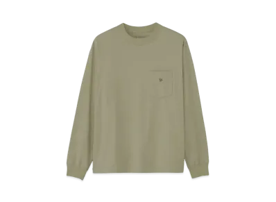 Goldwin Oversize Long Sleeve Pocket T-shirt (Unisex) "Light Beige"