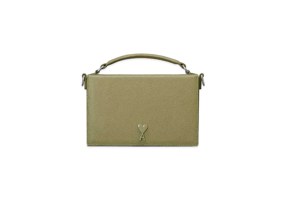 AMI PARIS Ami de Coeur Lunch Box Bag #1 "Olive"