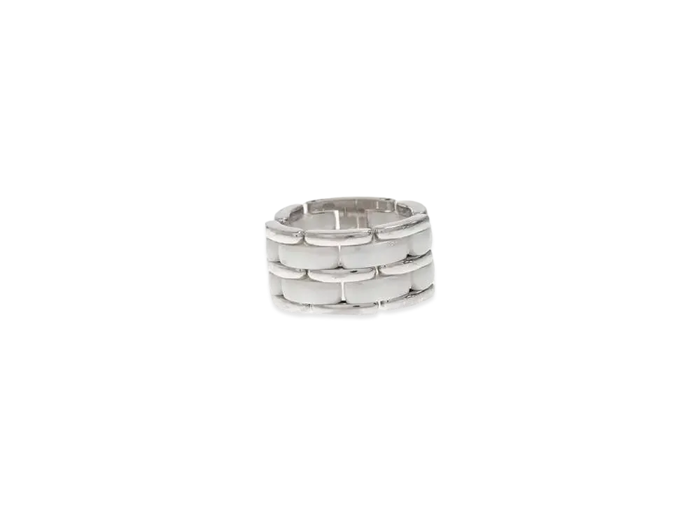 CHANEL Ultra Ceramic Large Ring 18K "White Gold"
