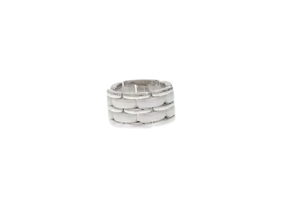 CHANEL Ultra Ceramic Large Ring 18K "White Gold"