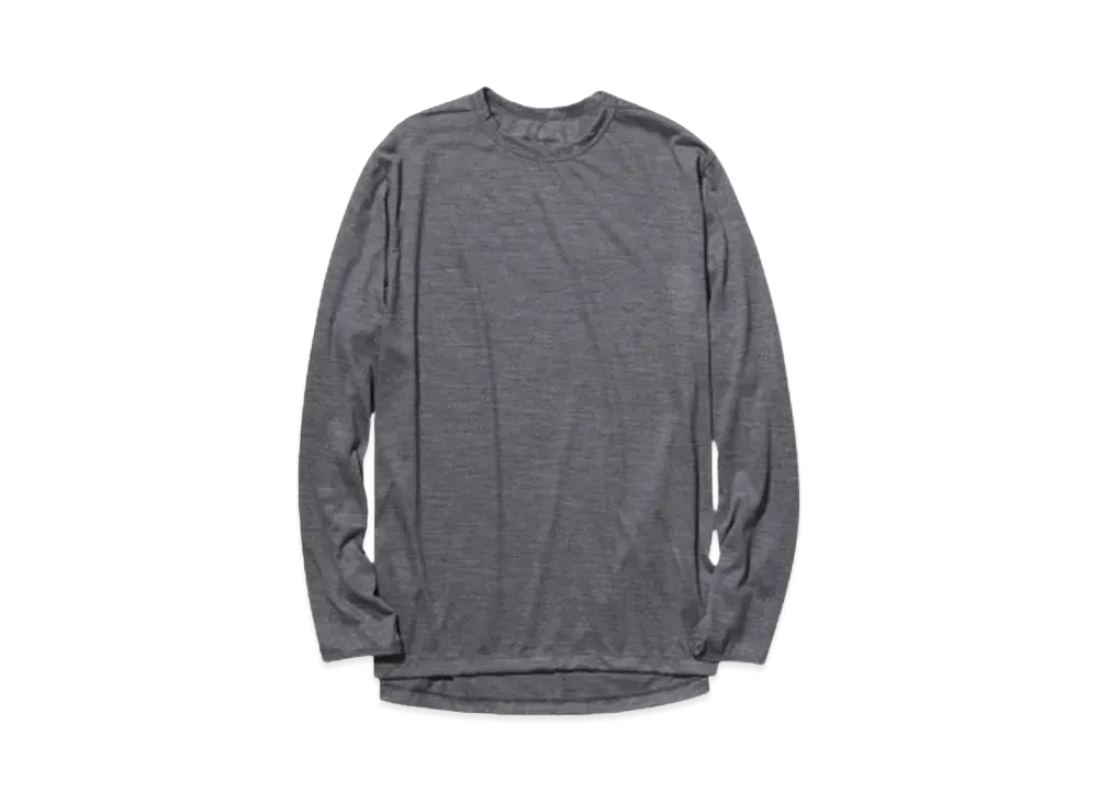 Goldwin Wool Long Sleeve T-shirt (Unisex) "Mix Gray"