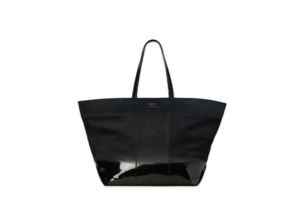 AMI PARIS East West Ami Maxi Shopping Bag "Black"