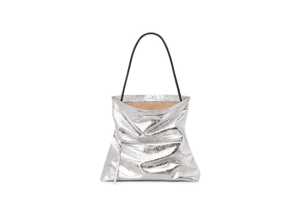 AMI PARIS Grocery Maxi Bag #1 "Silver"