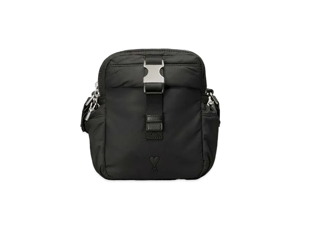 AMI PARIS Ami de Coeur Crossbody Pocket Bag "Black"