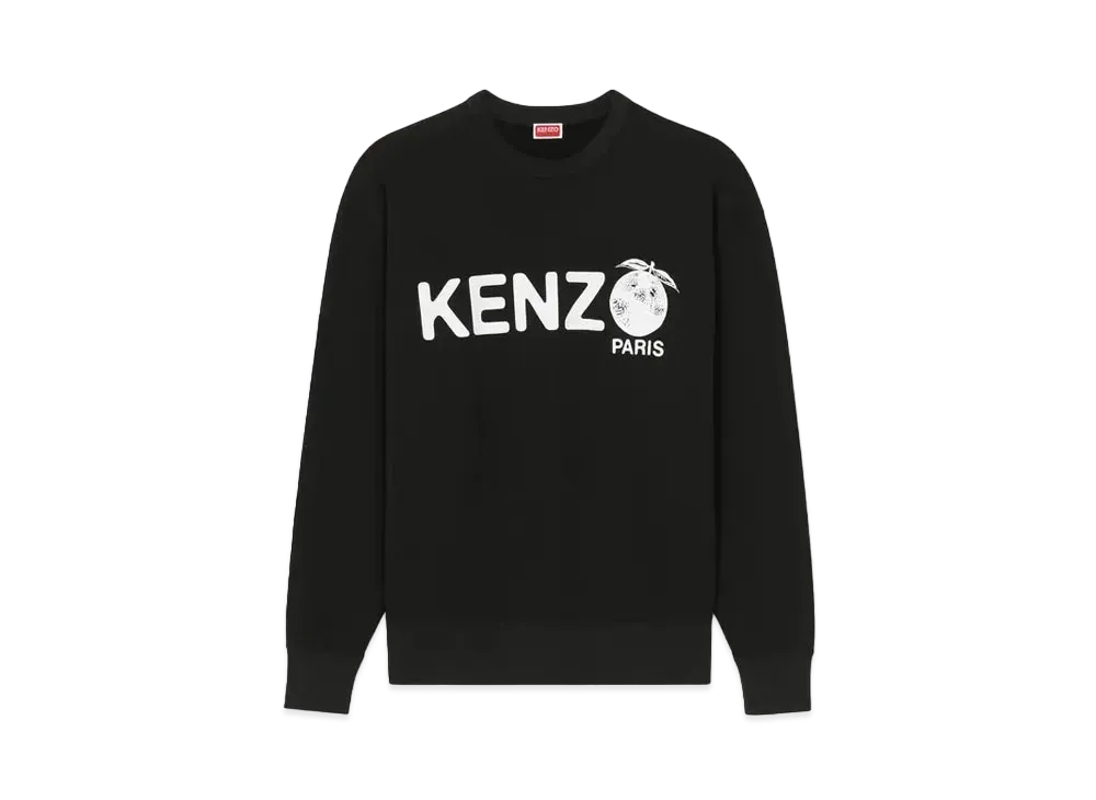 KENZO 'ORANGE' Oversize Sweat "Black"