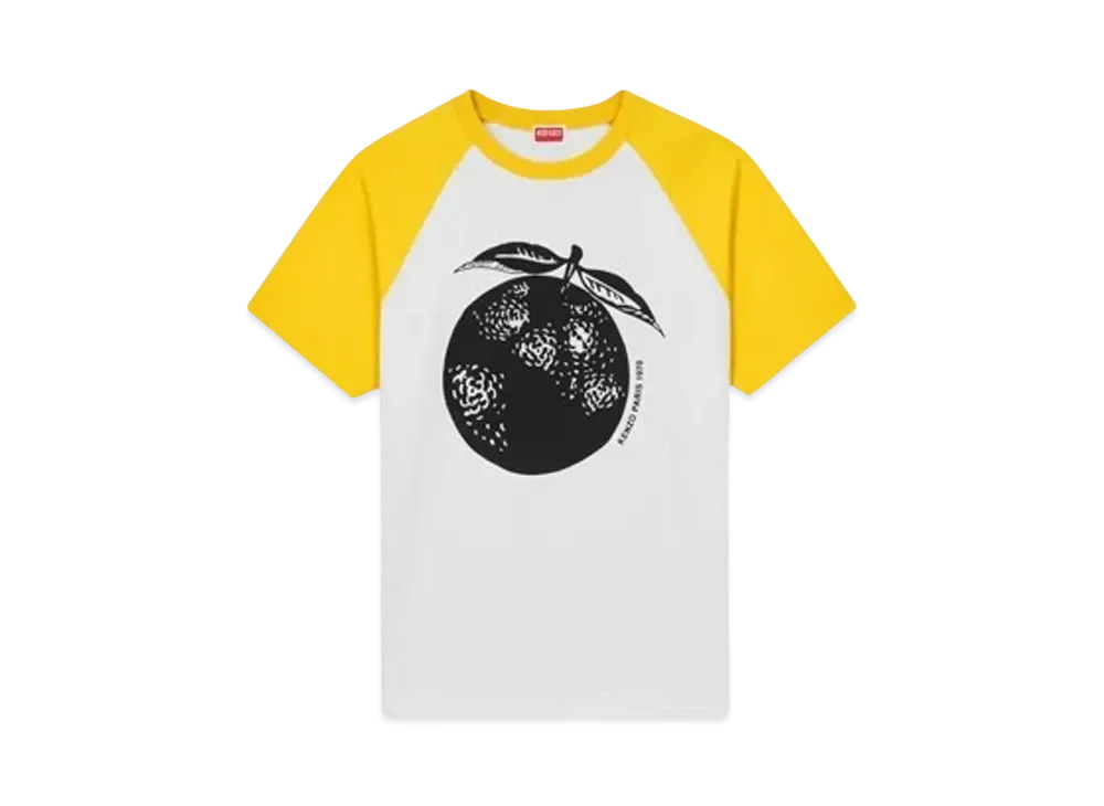 KENZO 'ORANGE' Raglan T-shirt "Lemon"