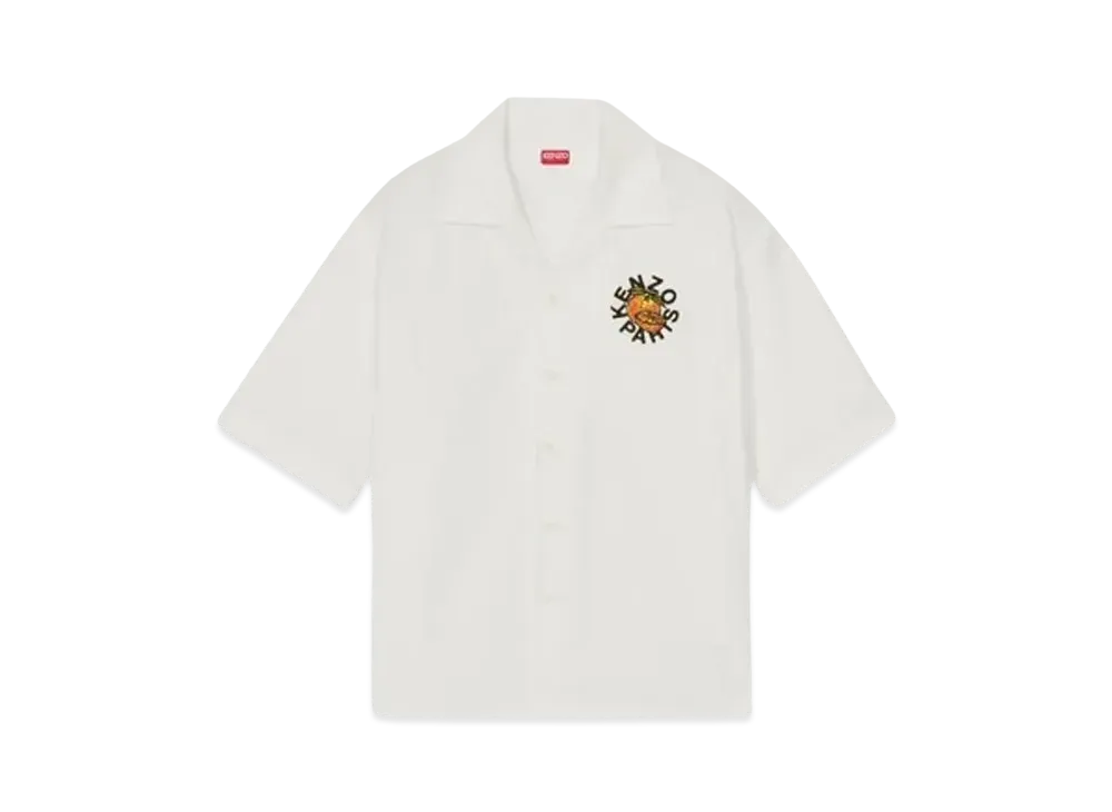 KENZO 'ORANGE' Hawaiian Shirt "White"