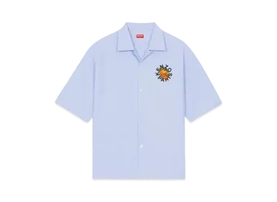KENZO 'ORANGE' Hawaiian Shirt "Sky Blue"