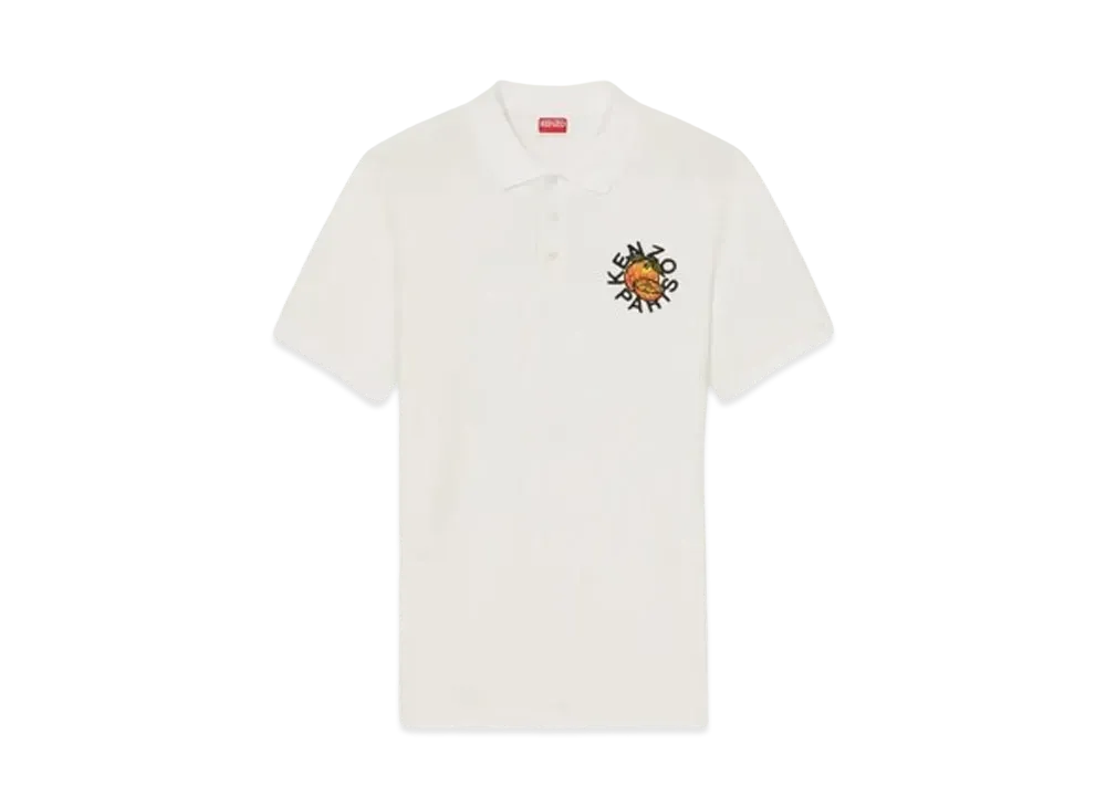 KENZO 'ORANGE' Slim Polo "Off White"