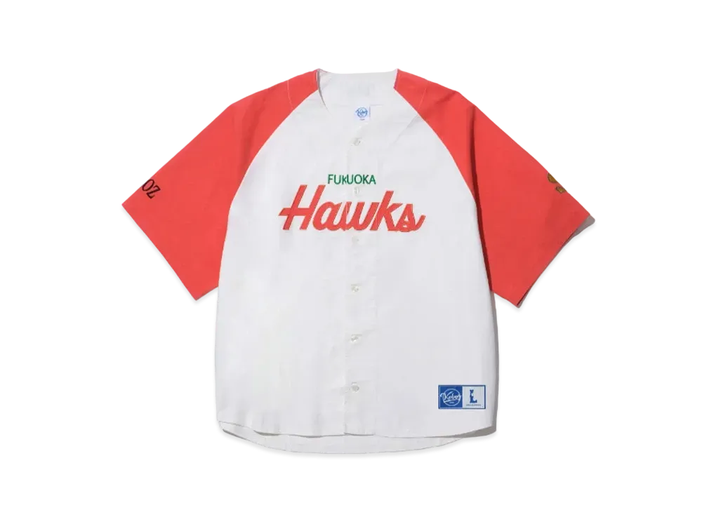 KEBOZ x HAWKS Baseball Shirt "Red"