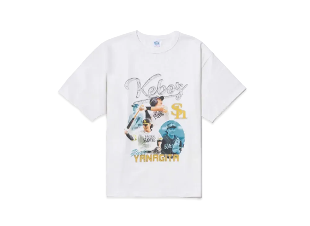 KEBOZ x HAWKS Yanagita S/S Tee "White"
