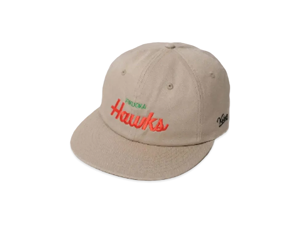 KEBOZ x HAWKS Old Logo Cap "Beige"
