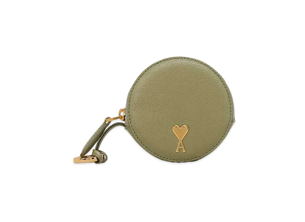 AMI PARIS Paris Paris Round Wallet "Olive"