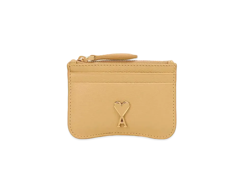 AMI PARIS Paris Paris Zip Card Holder "Citronella"