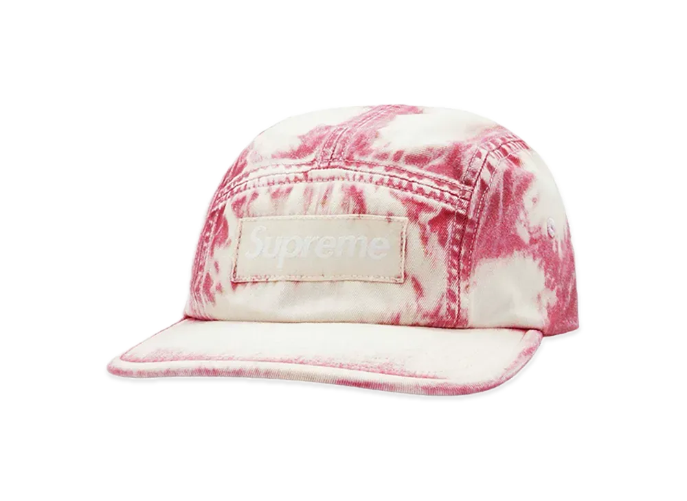 Supreme Bleached Chino Camp Cap "Red"