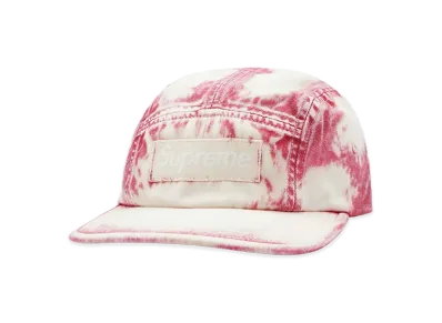 Supreme Bleached Chino Camp Cap "Red"