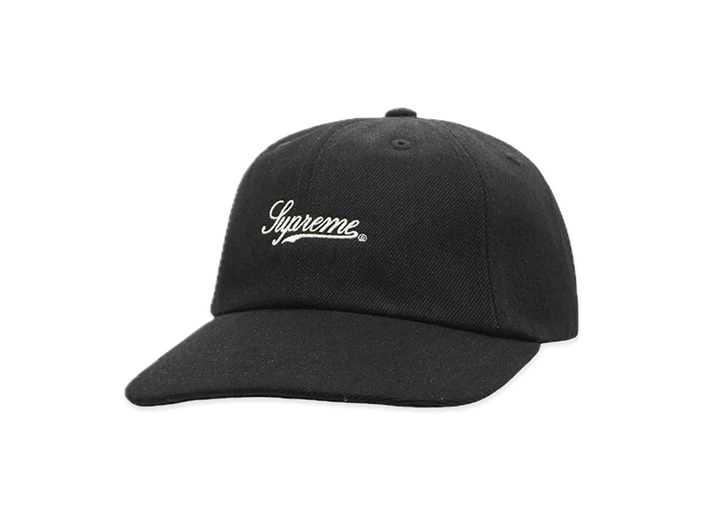 Supreme Script Logo 6-Panel "Black"