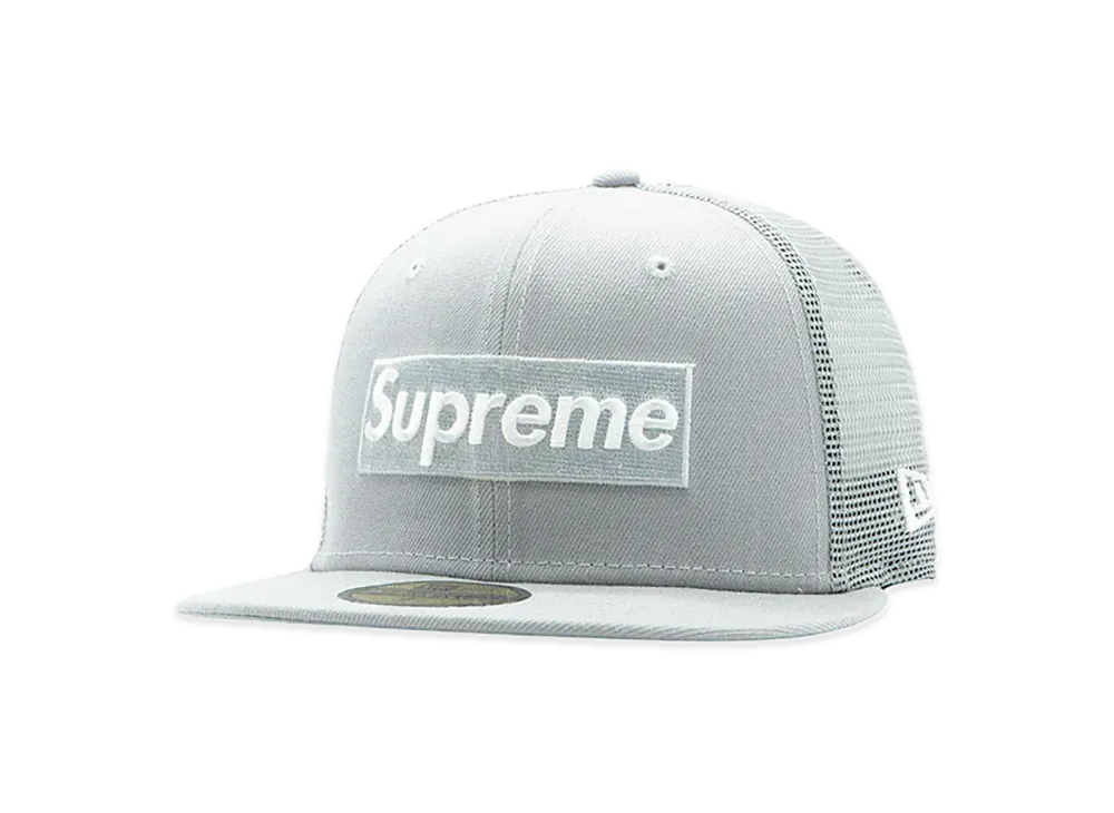 Supreme Box Logo Mesh Back New Era "Grey" (24SS)