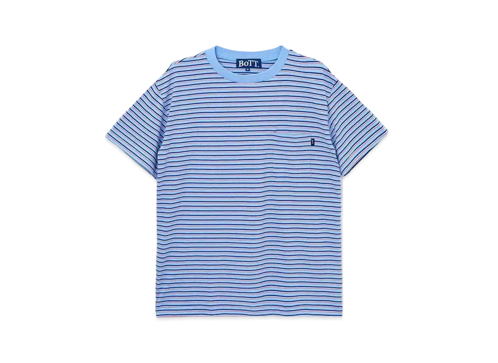 BoTT Jacquard Border Pocket Tee "Blue"