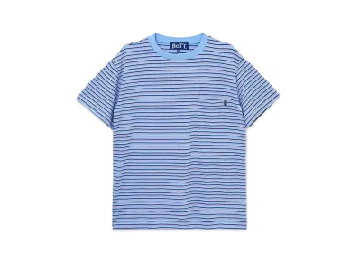BoTT Jacquard Border Pocket Tee "Blue"