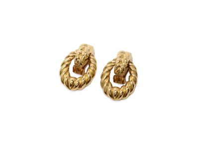 Dior Twist Earrings "Gold"