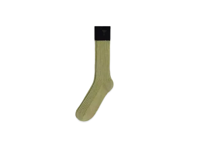 AMI PARIS Ami de Coeur Socks "Olive"