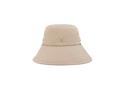 AMI PARIS Ami de Coeur Drawstring Bucket Hat "Light Beige"