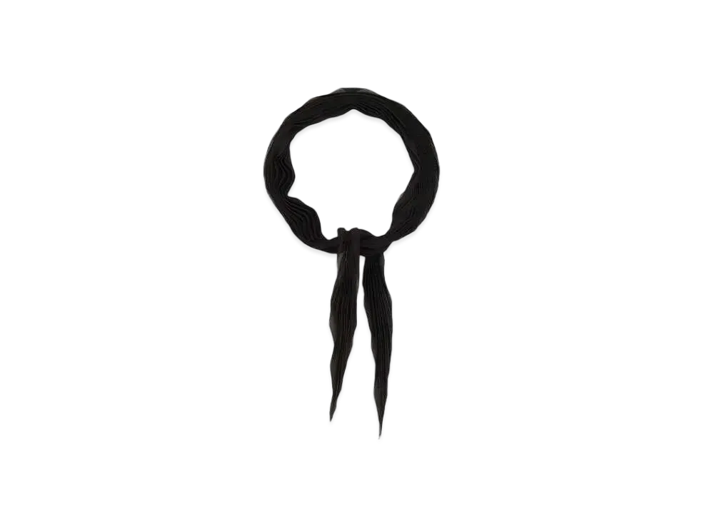 AMI PARIS Pleated Scarf "Black"