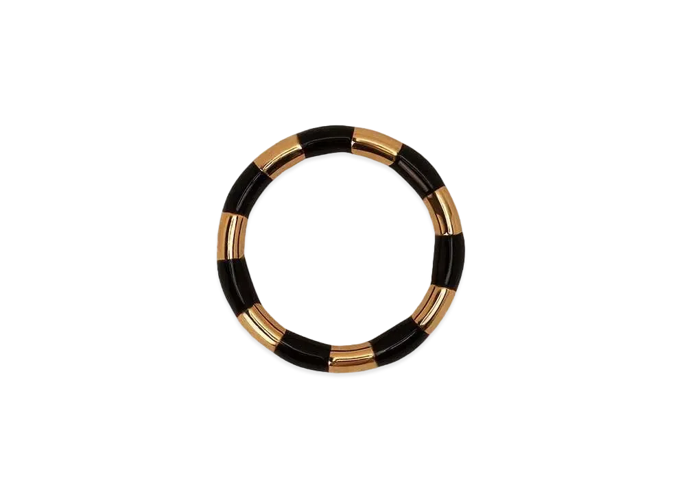 AMI PARIS Ami Ring "Black/Gold"