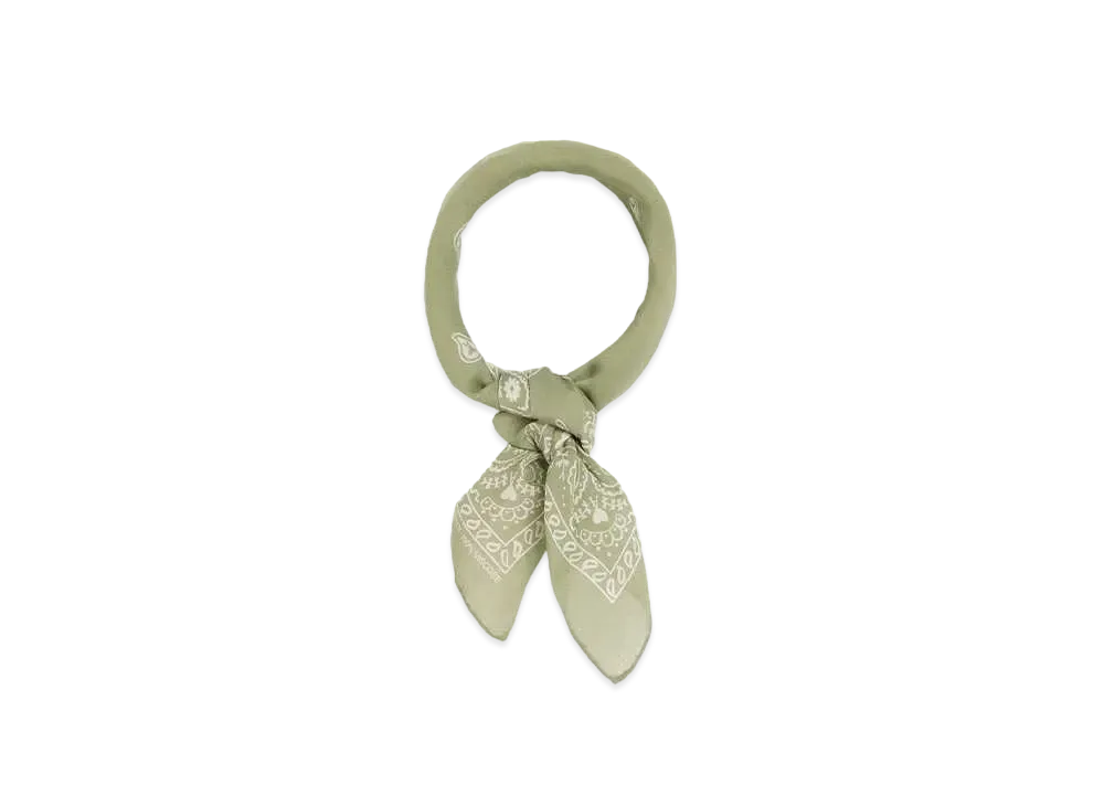 AMI PARIS Ami de Coeur Bandana Scarf "Olive"