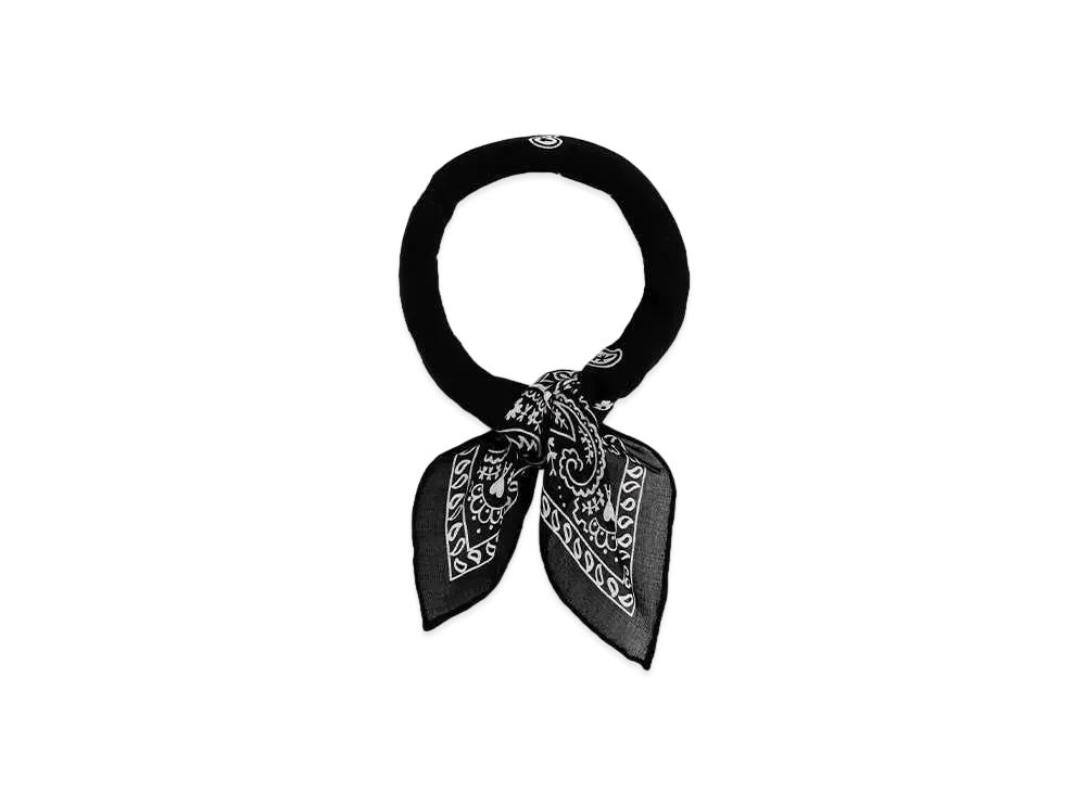 AMI PARIS Ami de Coeur Bandana Scarf "Black"