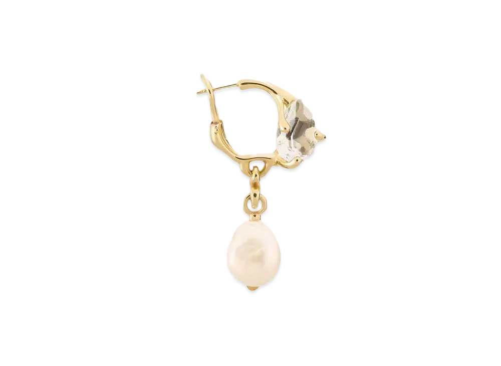 AMI PARIS Small Pendant Hoop Piercings "902 Gold"