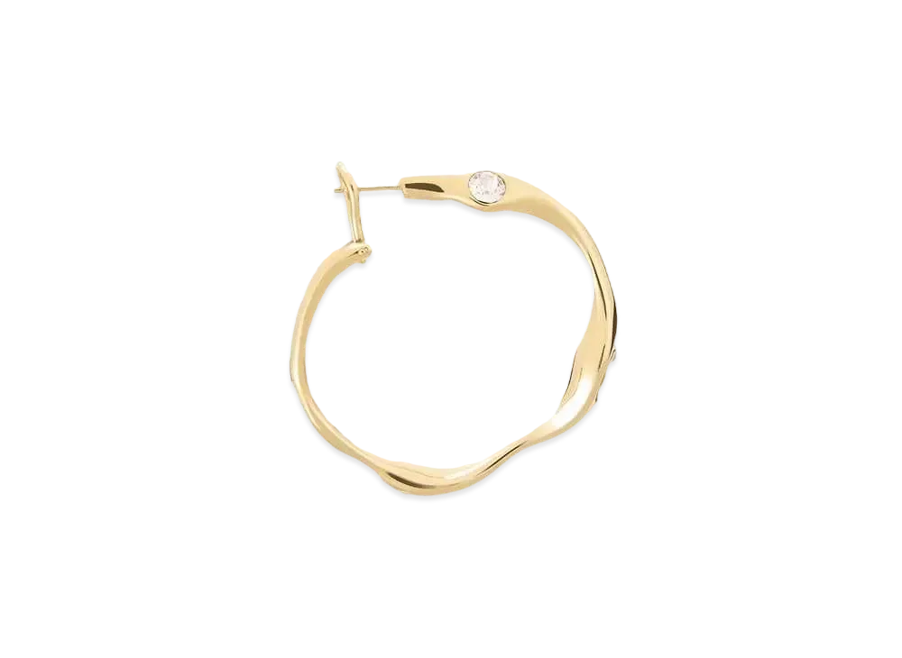 AMI PARIS Clash Hoop Piercings "902 Gold"