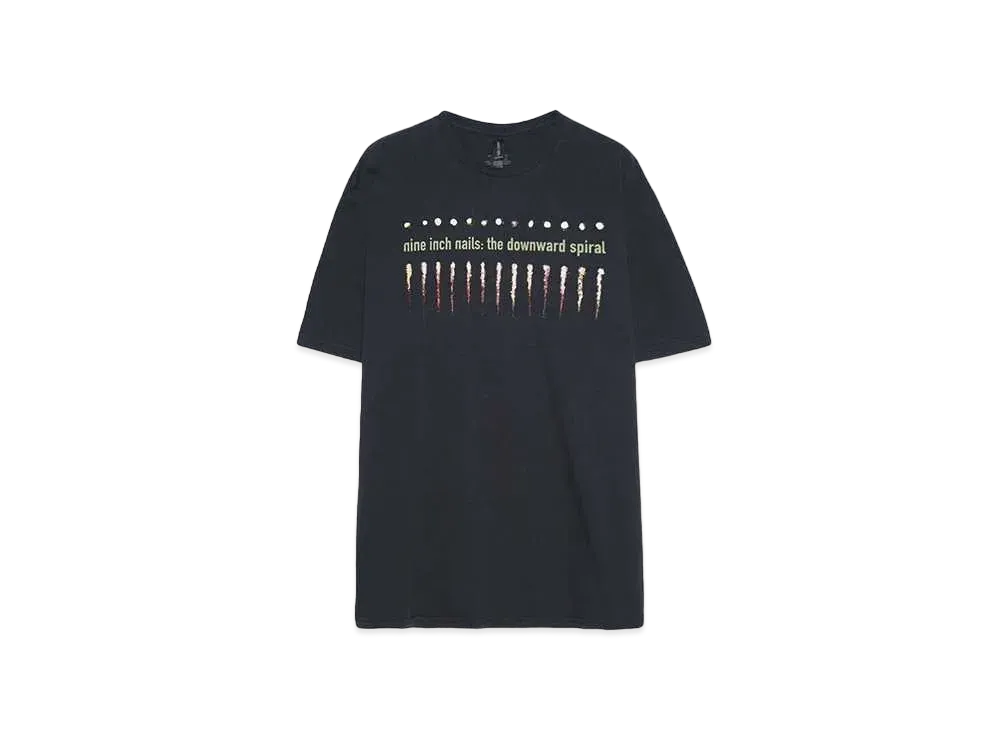 THRIFTY LOOK TEE THRIFTY "NINE INCH NAILS THE DOWNWARD SPIRAL" TEE (HYPEDROP EXCLUSIVE) "BLACK"