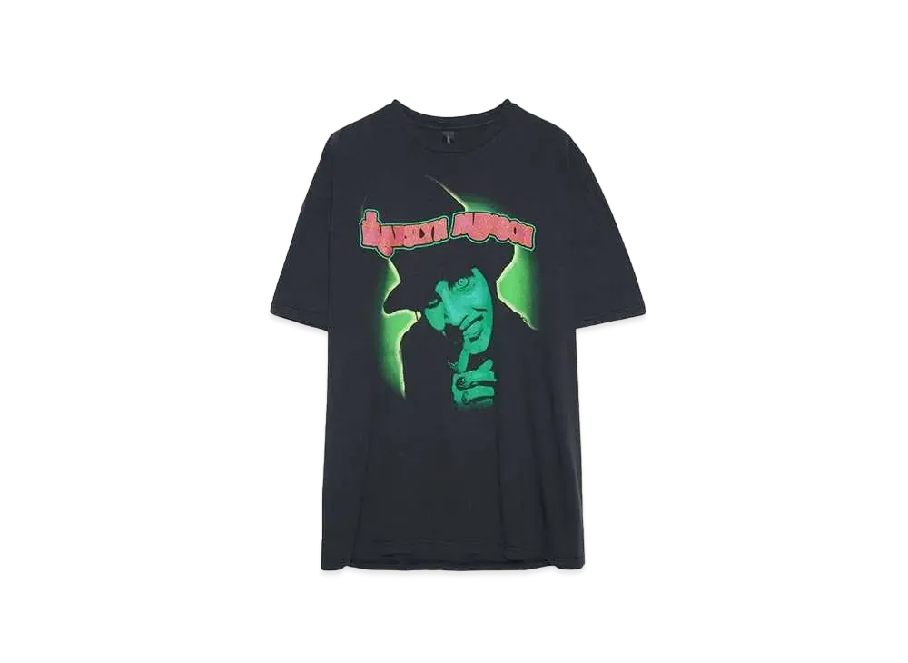THRIFTY LOOK TEE THRIFTY "MARYLYN MANSON SMELLS LIKE CHILDREN" TEE (HYPEDROP EXCLUSIVE) "BLACK"