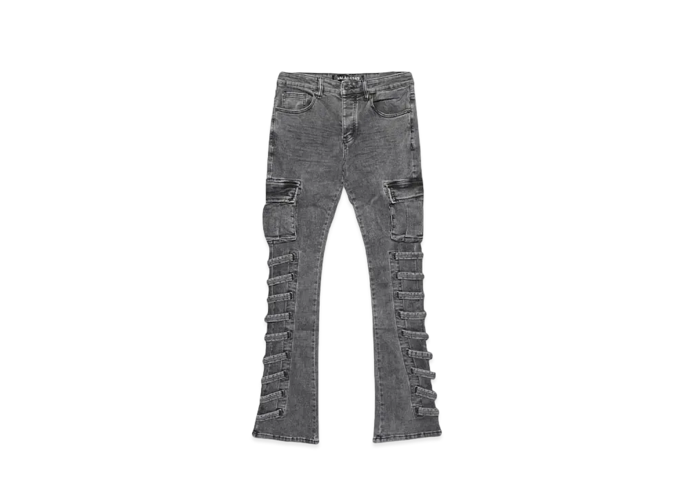 VALABASAS "QUANTICO" DENIM STACKED "LT GREY"