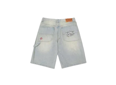 9090 King Logo Buggy Half Denim "Light Blue"