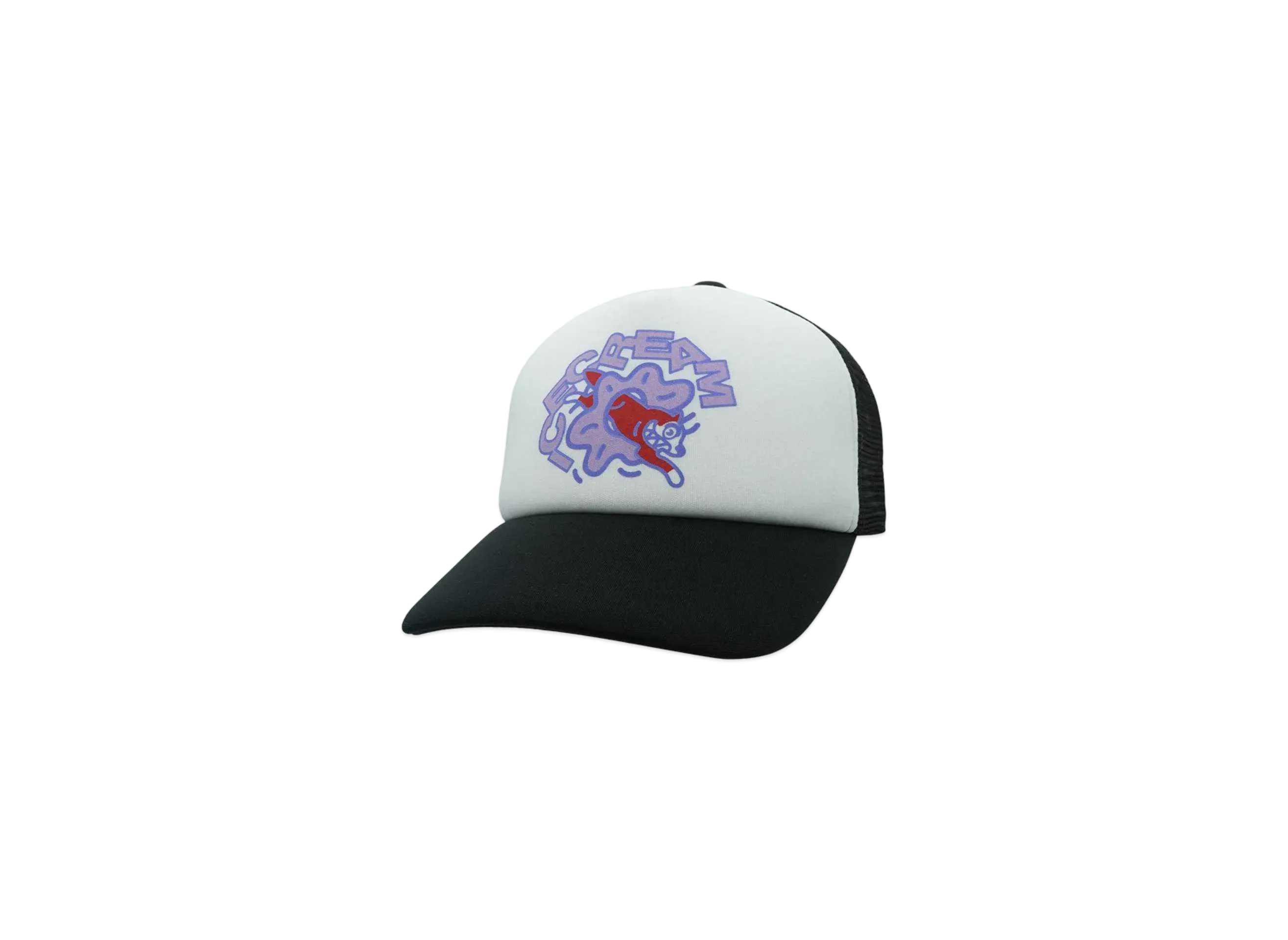 YOPPI x ICECREAM TRUCKER CAP "BLACK/WHITE"