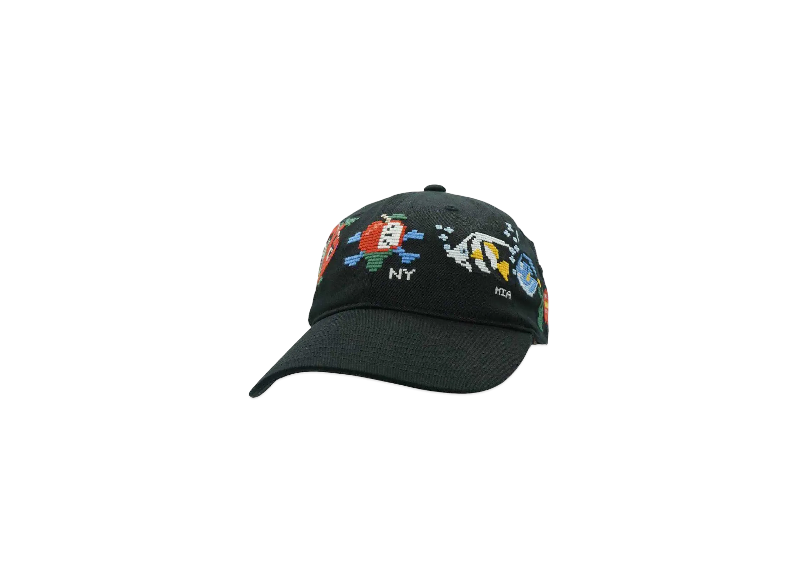 ICECREAM APPLE OF MY EYE UNSTRUCTURED TWILL DAD HAT "BLACK"