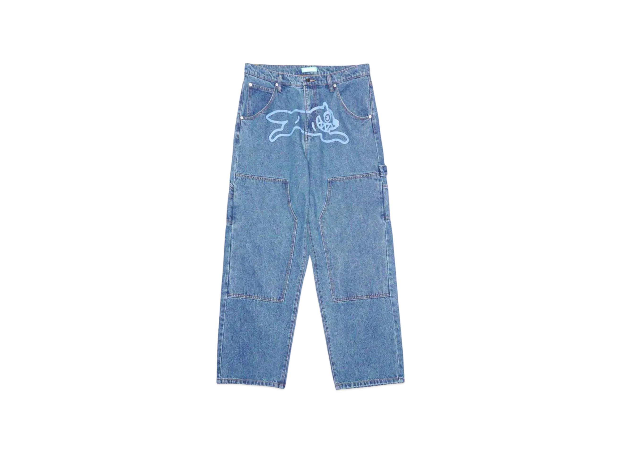 YOPPI x ICECREAM PAINTER DENIM PANTS "BLUE"