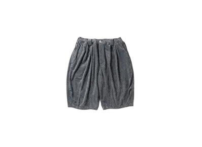 TIGHTBOOTH Dot Velour Big Shorts "Charcoal"