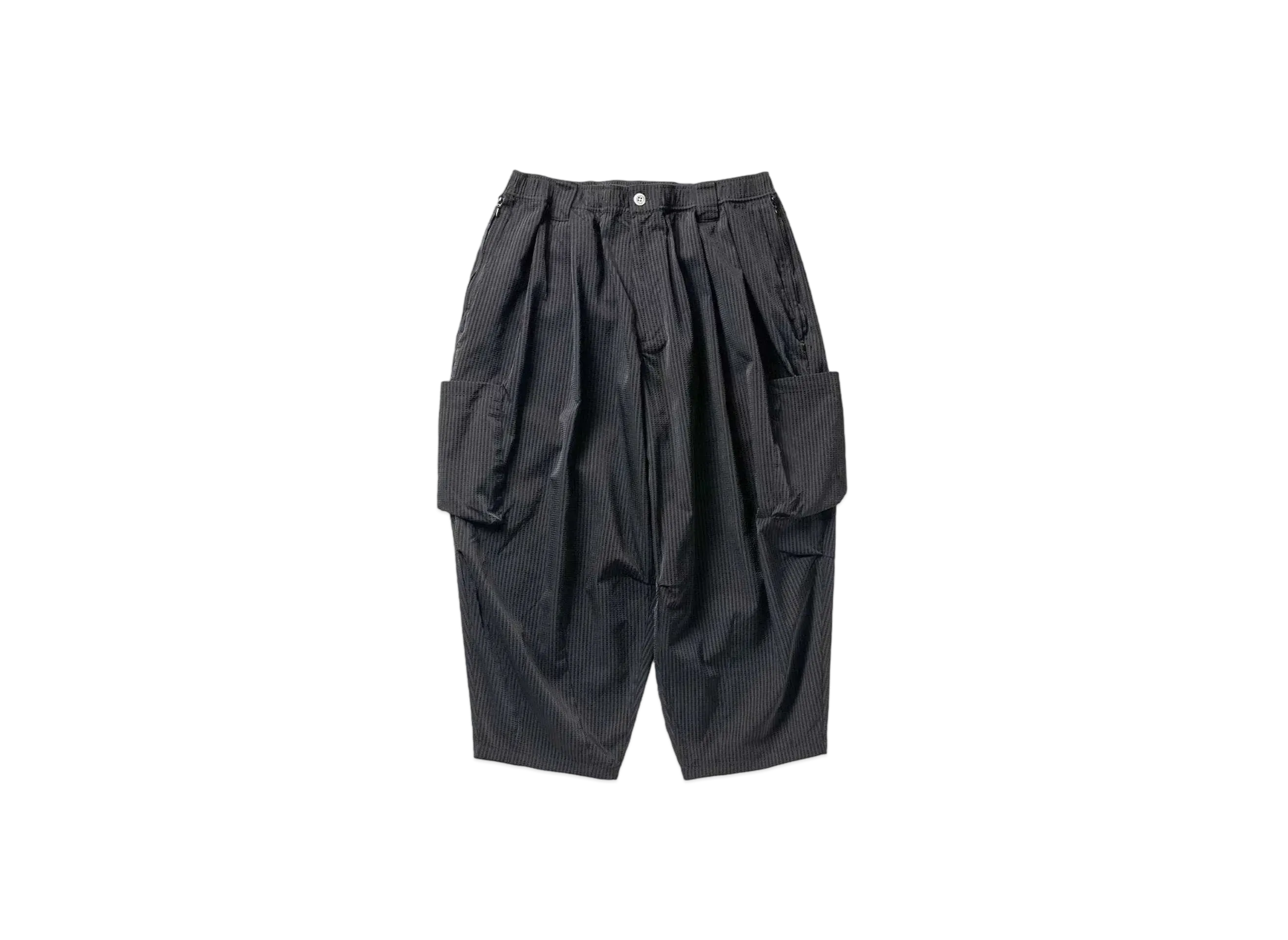 TIGHTBOOTH Seersucker Cropped Cargo Pants 