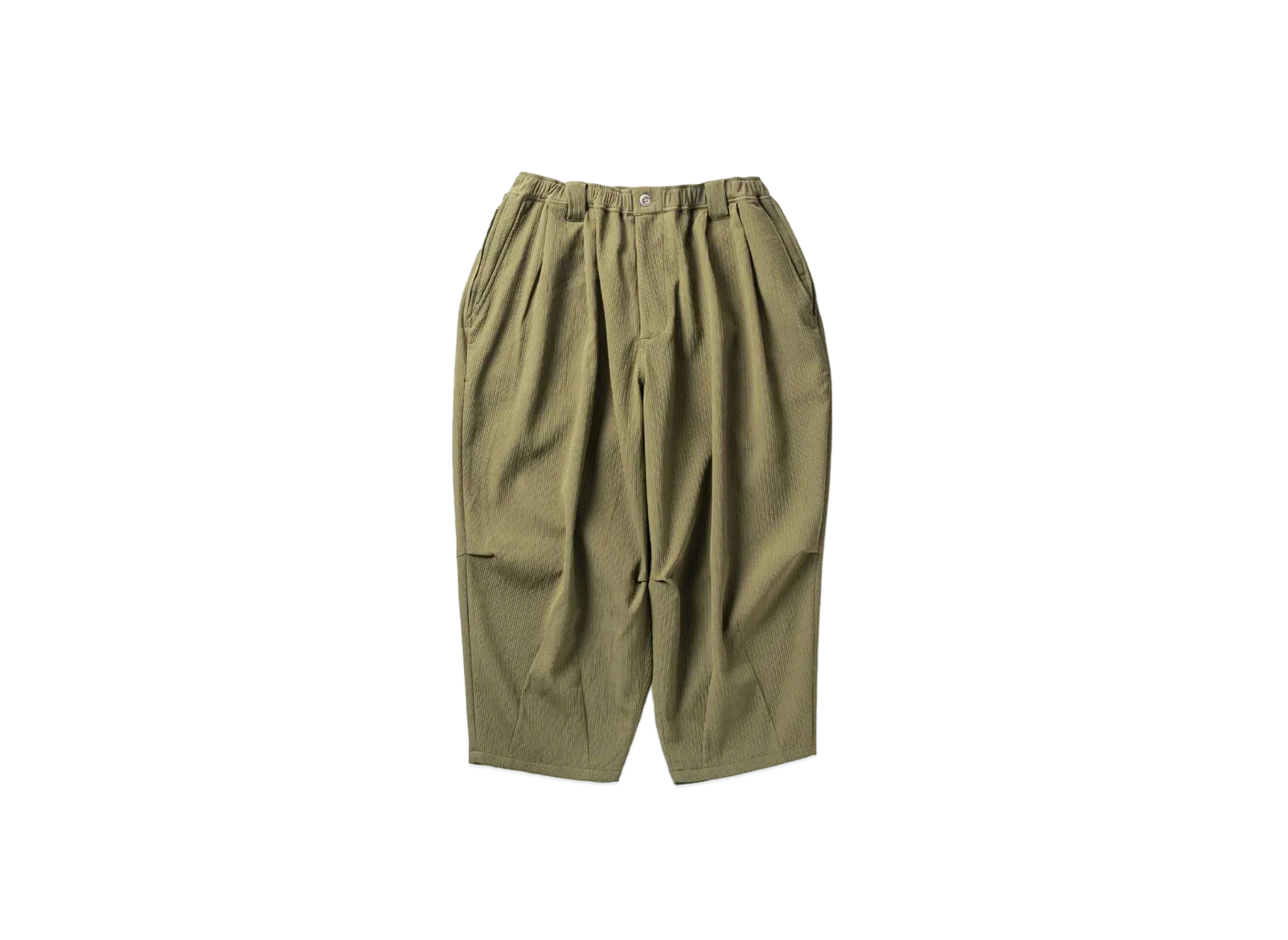 TIGHTBOOTH Synthe Cord Cropped Pants "Olive"
