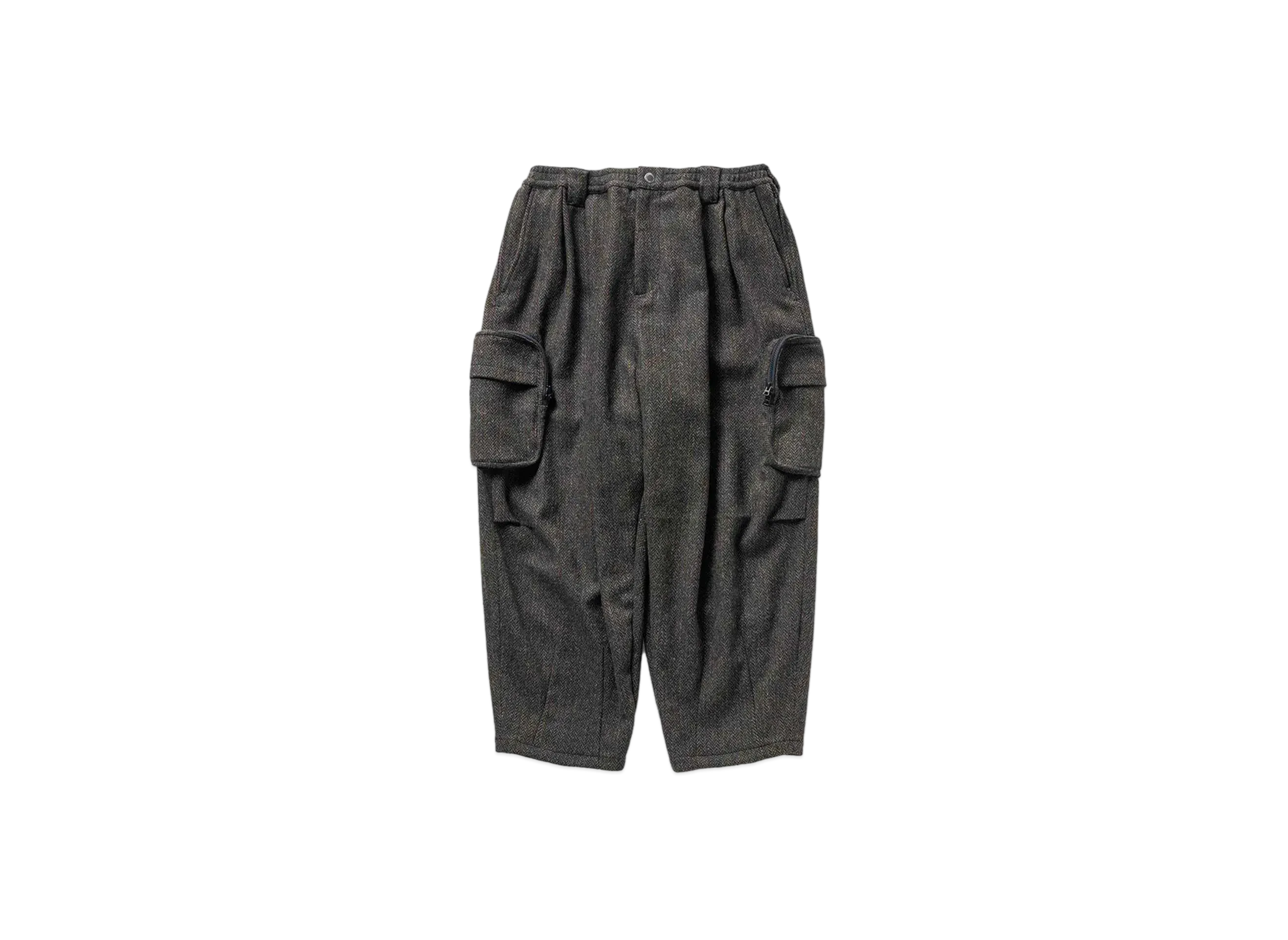 TIGHTBOOTH Tweed Cargo Pants "Olive"