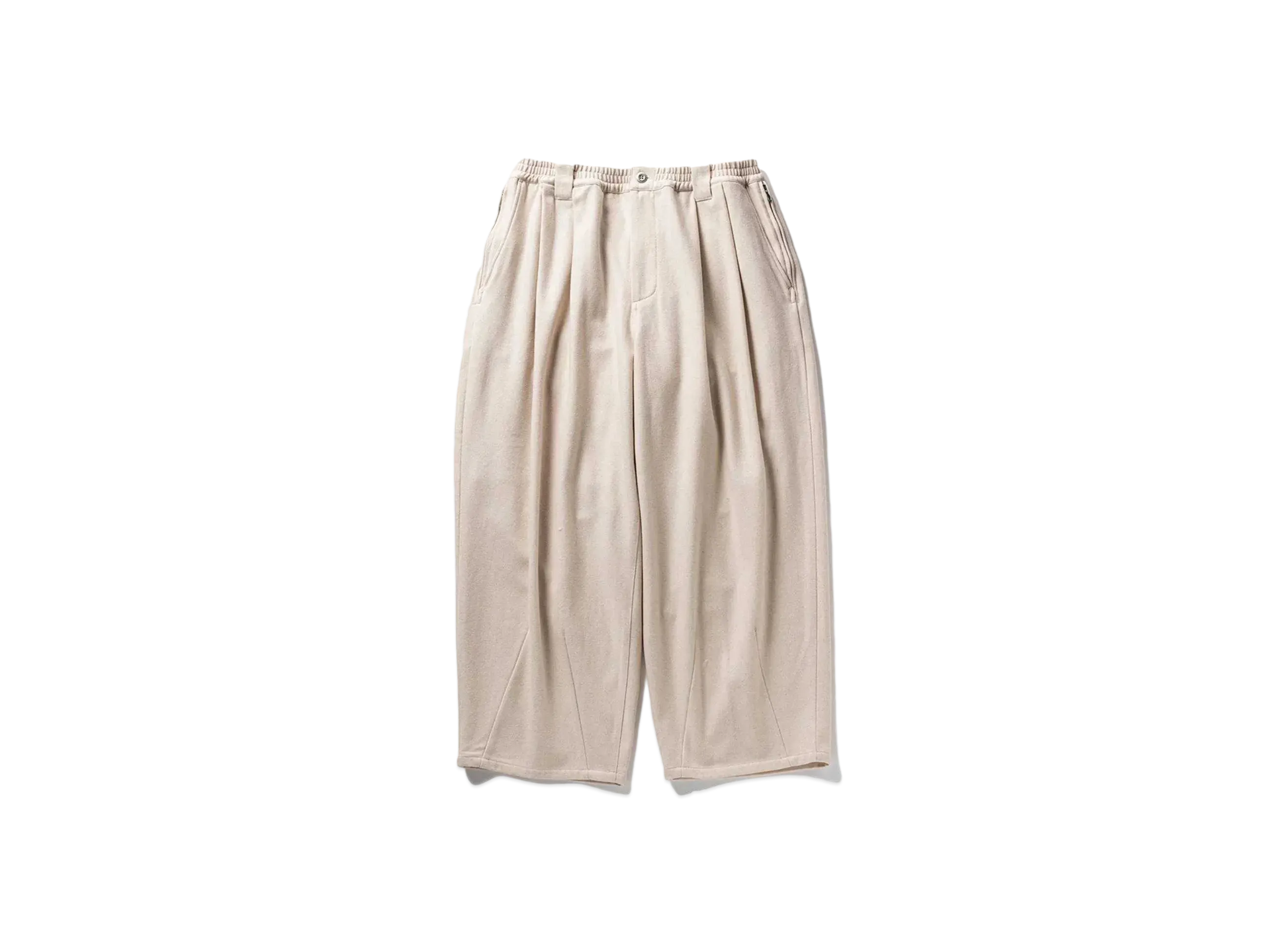 TIGHTBOOTH Wool Baggy Slacks "Ivory"