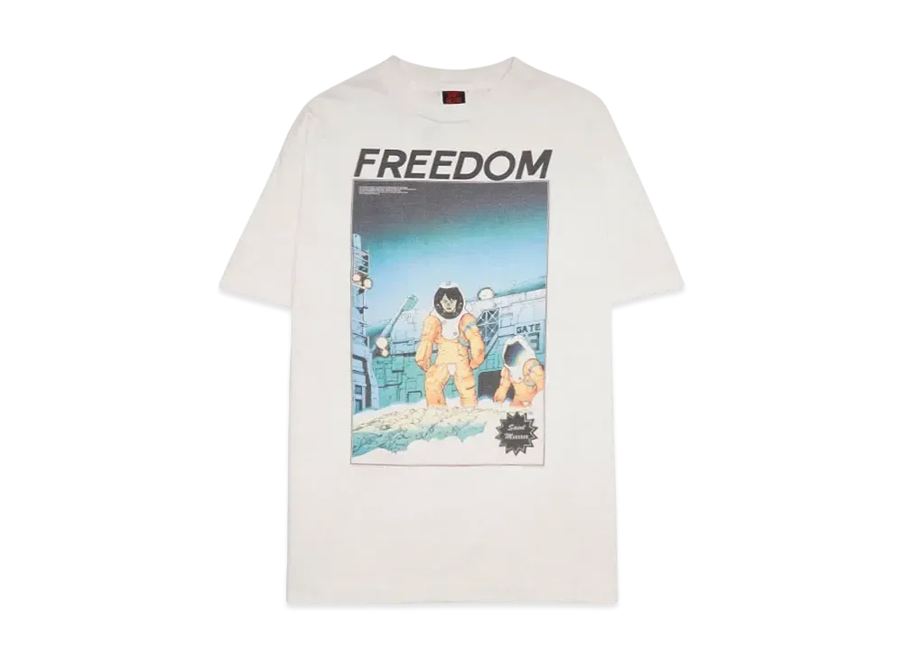 SAINT Mxxxxxx 24SS x FREEDOM Astro Short Sleeve T-Shirt "White"