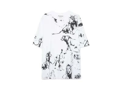 TAAKK ANIMAL PRINT S/S T-SHIRT "WHITE"